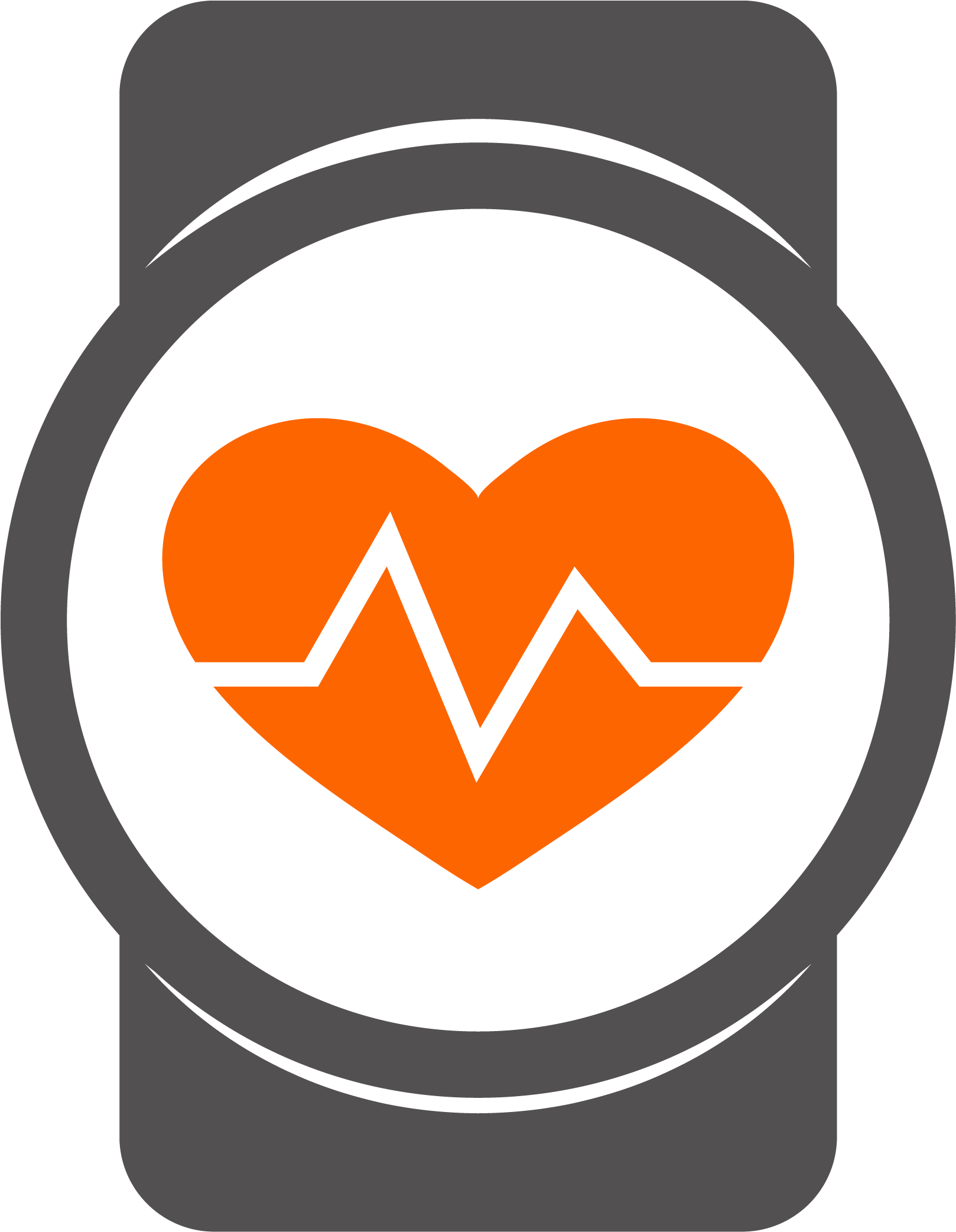 Fitness Tracker With Heart And Heart Line - Fitness Tracker Icon Png (2084x2084), Png Download