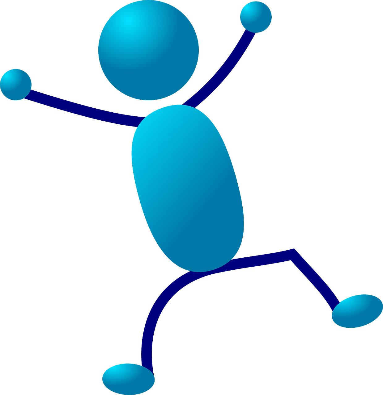 Stickman Png Displaying For Celebrate Clip Art Images - Stick Men Clip Art (1000x1000), Png Download