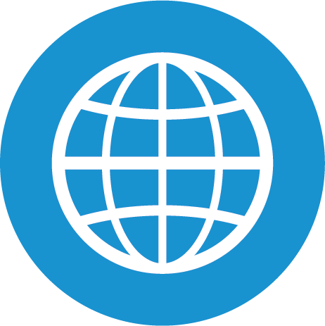 World Icon - Web Icon White Png (462x463), Png Download