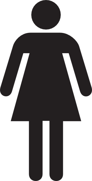 Woman Figure Symbol Clip Art - Stick Woman (300x589), Png Download