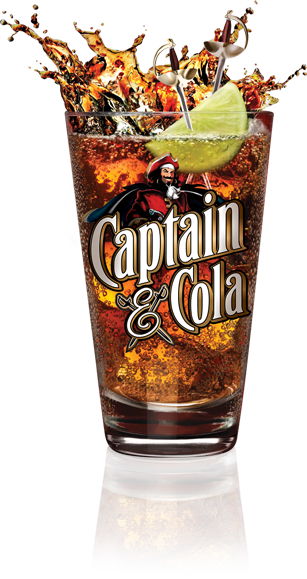 Recipe Cola Detail - Captain Morgan And Coke (307x579), Png Download