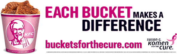 Kfc Buckets For A Cure (870x192), Png Download
