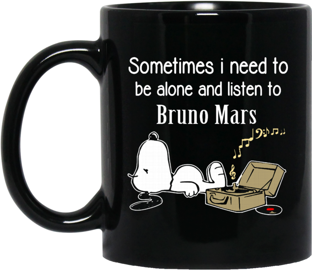 Bruno Mars Mug Sometimes Need To Be Alone N Listen (1024x1024), Png Download