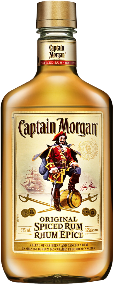 Captain Morgan Original Spiced Rum - Captain Morgan Original Spiced Gold Spiced Rum (408x980), Png Download