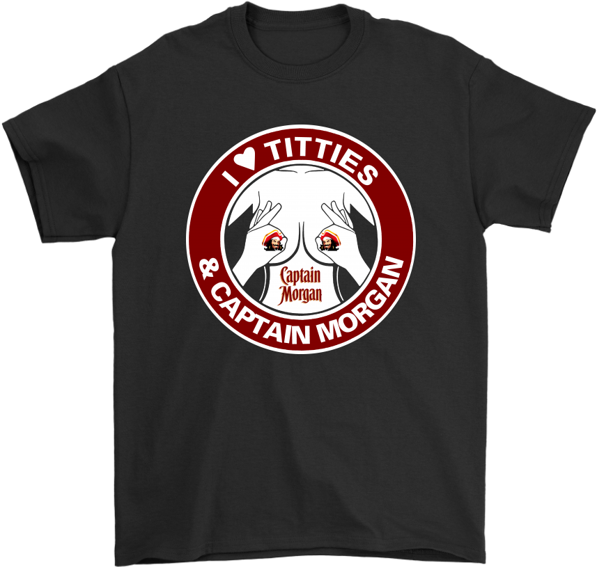 Love Titties And Captain Morgan (1024x1024), Png Download