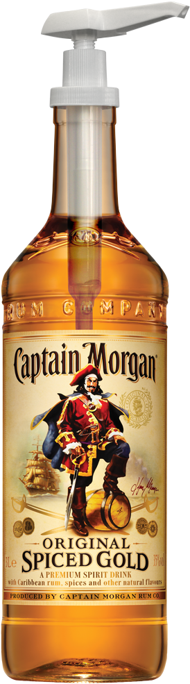 Morgan Spiced Gold-3 L - Captain Morgan Png (314x1000), Png Download