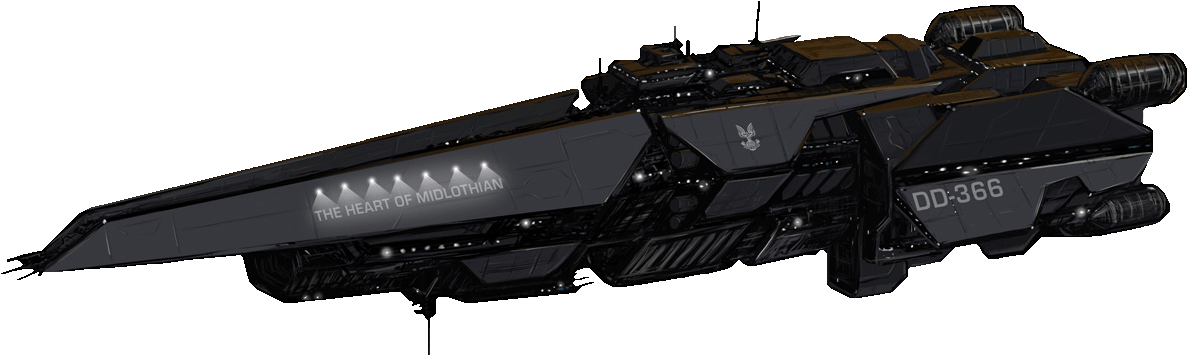 Unsc Destroyer Hom - Unsc Halberd Class Destroyer (1280x440), Png Download