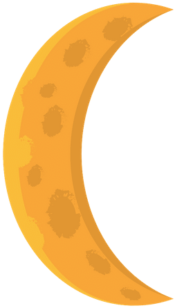 Crescent Moon - 0shares - 7 E S L (500x500), Png Download