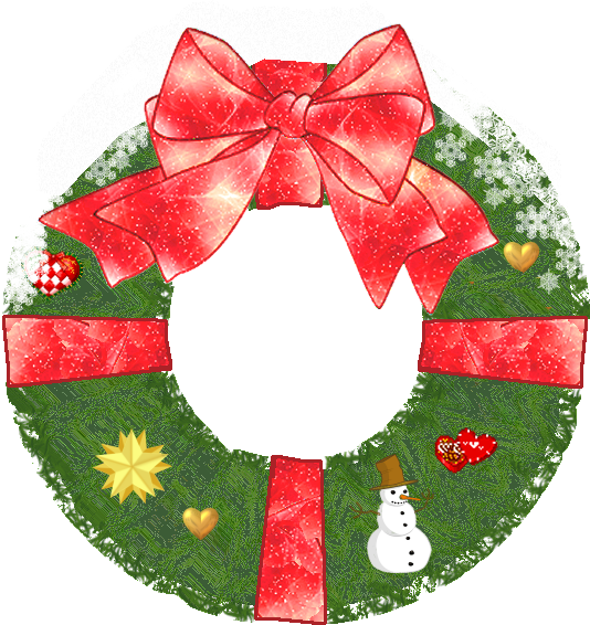 Christmas Wreath Variation Snow - Christmas Day (534x566), Png Download