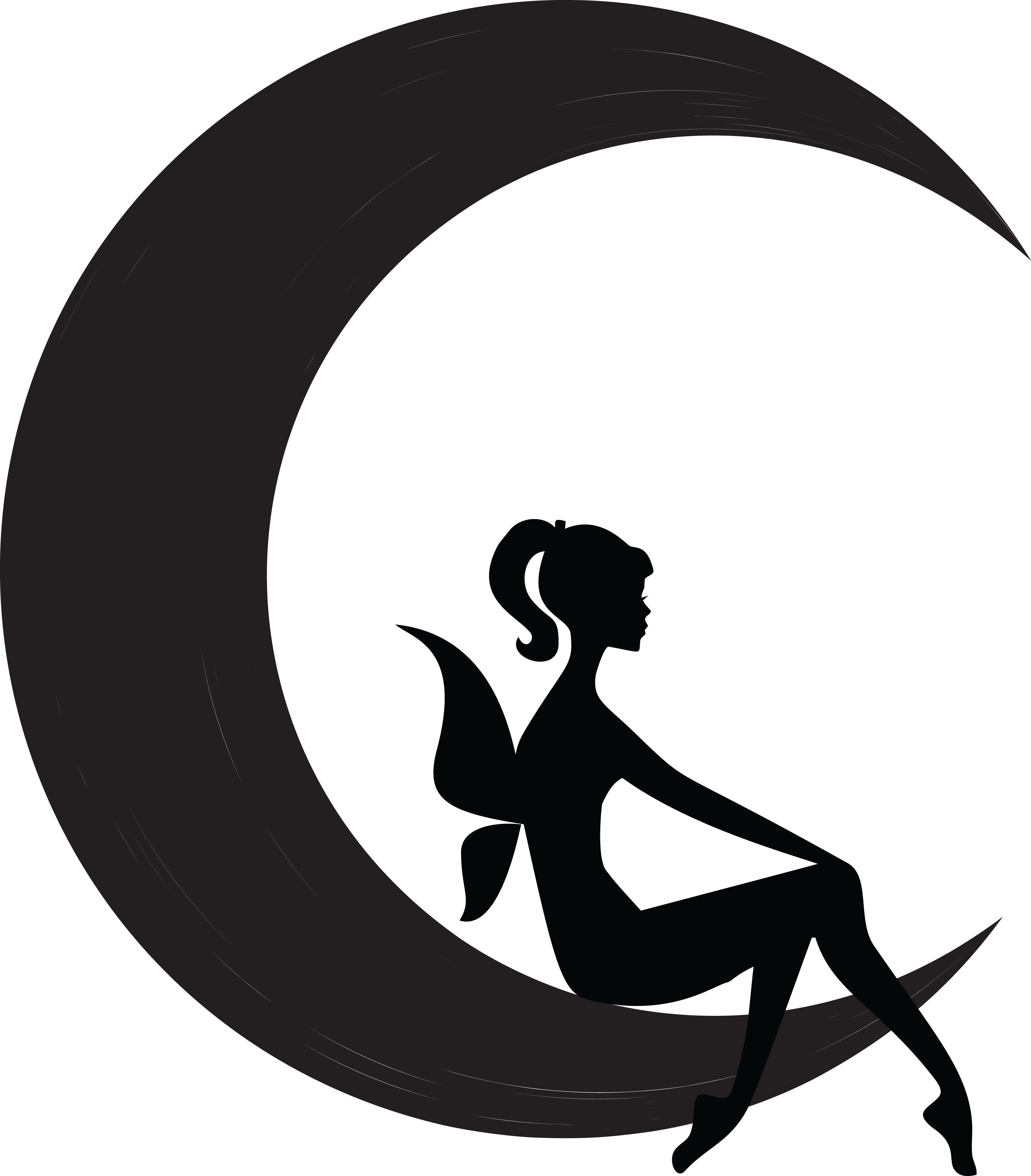 Free Clipart Of A Black And White Silhouetted Female - Covent Garden (4000x4567), Png Download