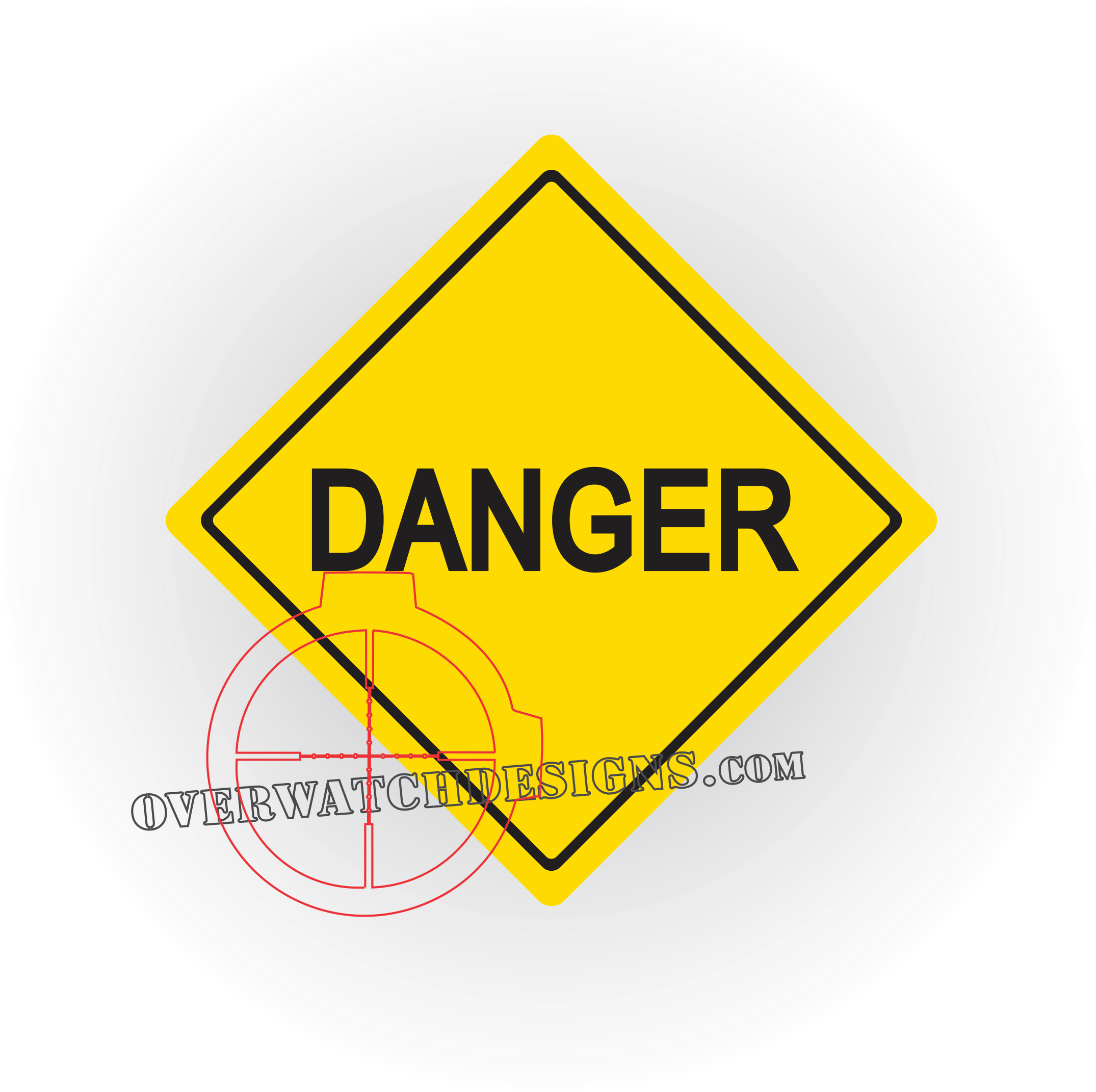 Danger Street Sign Decal - Horse Crossing Funny Novelty Sign 12x12 (2401x2393), Png Download