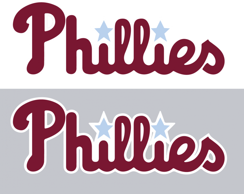 Here Is A Very Quick & Dirty Mockup Of How The Jerseys - Rico Philadelphia Phillies Mlb Metal Tag License Plate (800x635), Png Download