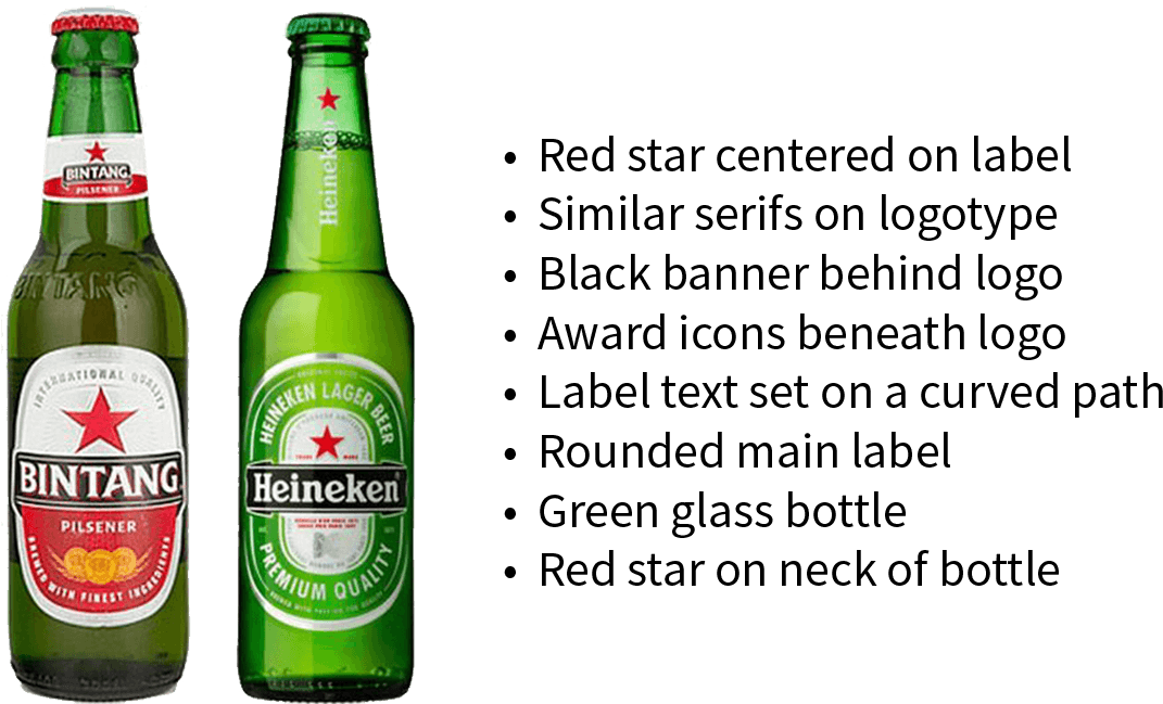 Pictures Of Bintang And Heineken Bottles - Heineken Lager Bottles 330ml Per Pack Of 6 (1200x700), Png Download