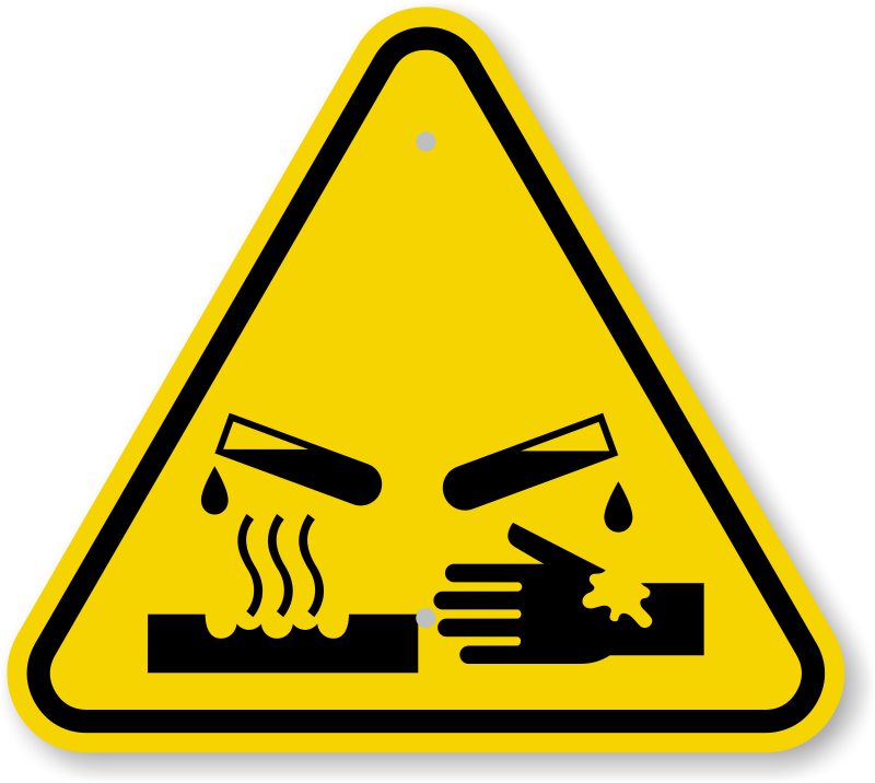 Zoom - Buy - Chemical Hazards Sign (800x716), Png Download