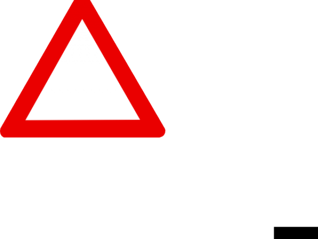 Warning Sign (640x480), Png Download