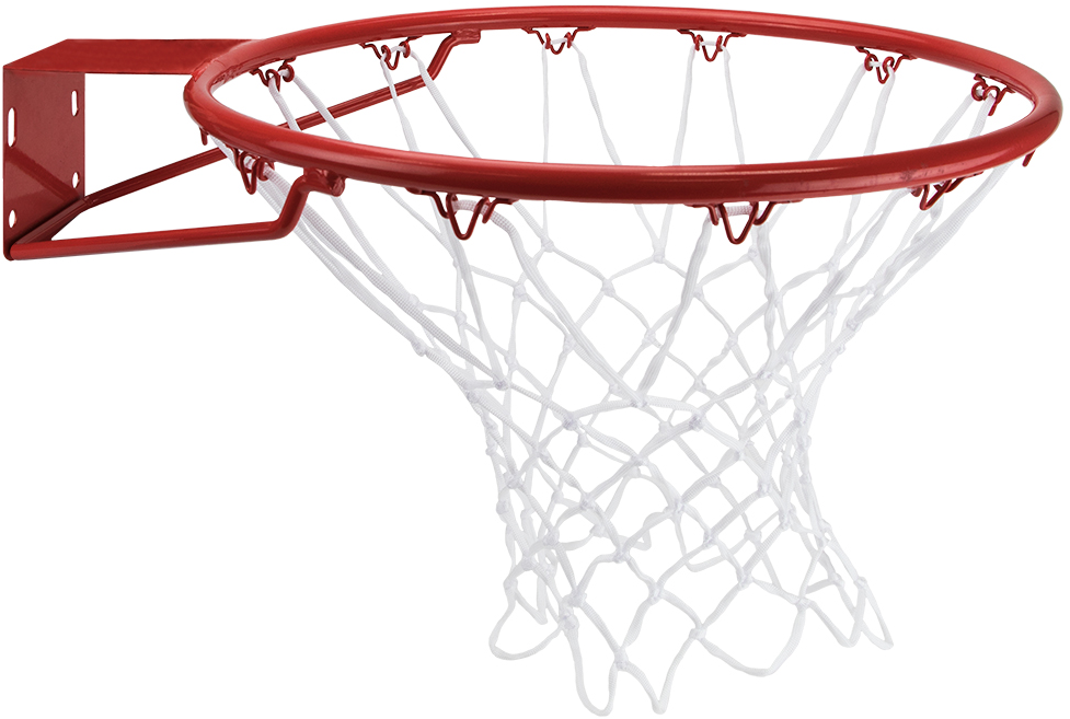 White Nylon Basketball Net - Brybelly Solid Steel Basketball Rim (1000x1000), Png Download