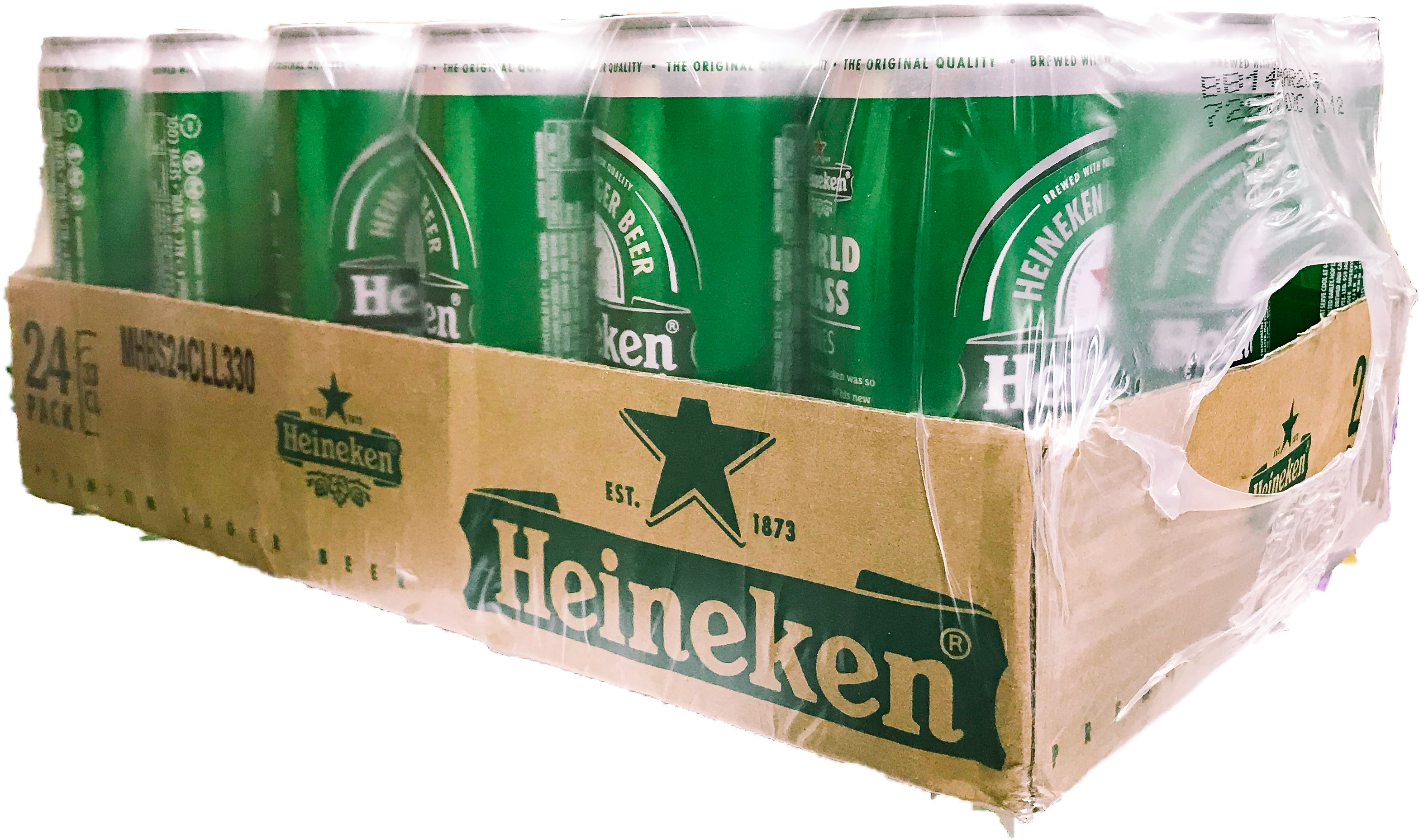 Heineken 24x330ml - Ice Beer (3397x2297), Png Download
