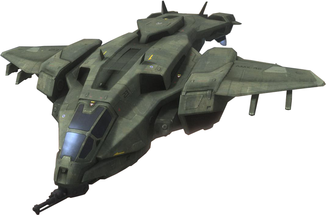 D-77 Pelican - Master Chief Space Ship (1126x866), Png Download