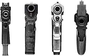 Myedits Guns Transparent 9mm Weapons Glock Rhino Uzi - Barrel Of A Gun Png (440x310), Png Download