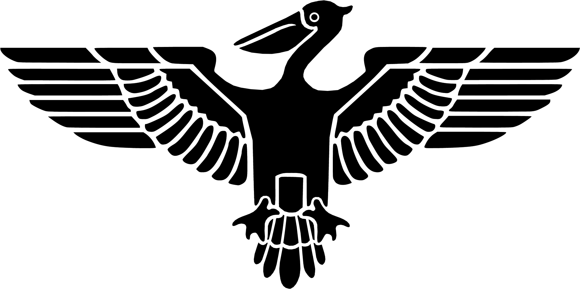 Image Result For Pelican Drawing - Nazi Eagle (2400x1400), Png Download
