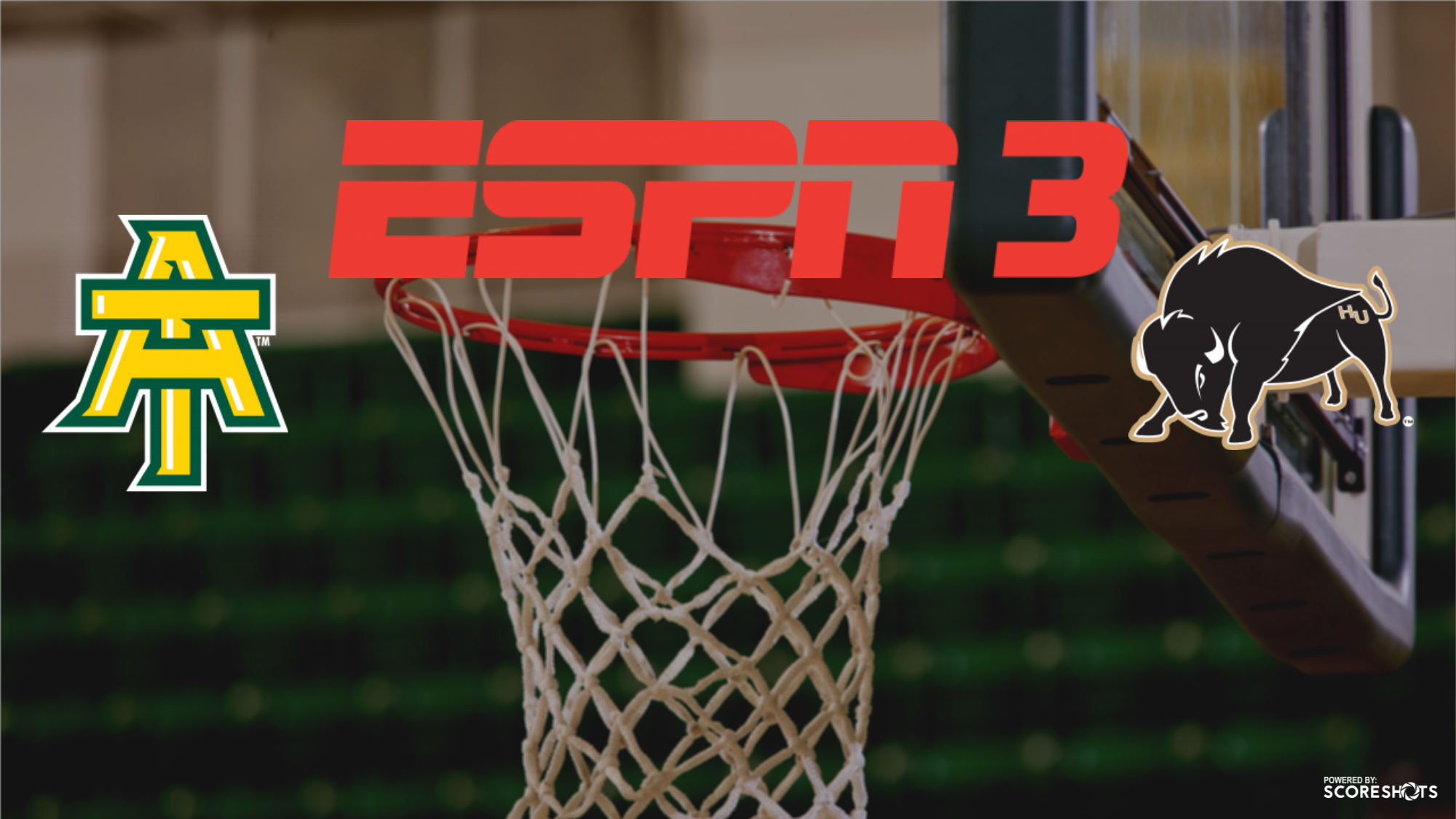 Dii Basketball Showcase Espn3 - Ncaa Arkansas Tech Wonder Boys & Golden Suns Canvas (2000x1125), Png Download