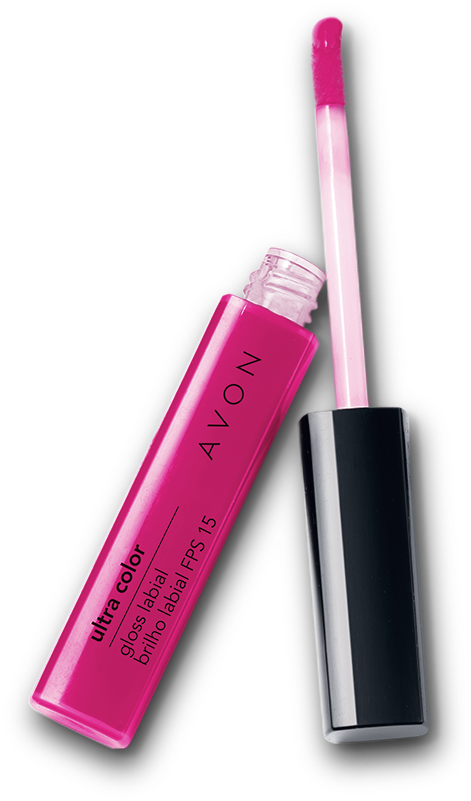 Ultra Color Glazewear Brillo Labial - Brilho Labial True Color Vermelho Suave Avon (500x850), Png Download