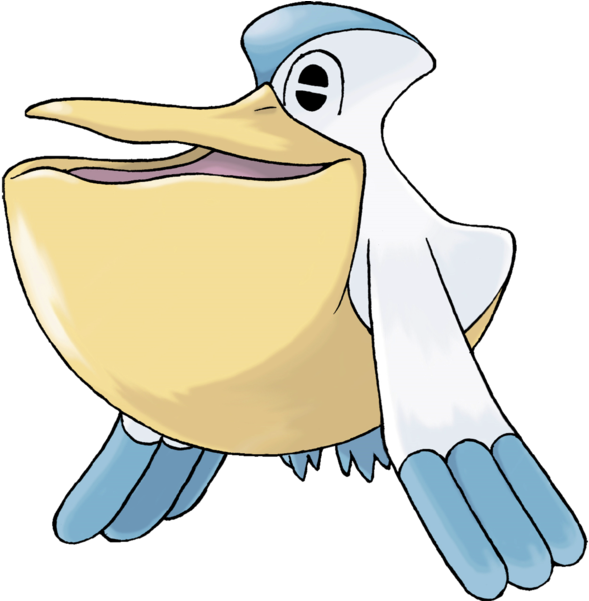 Pelican Clipart Seagull - Pokemon Pelipper (600x600), Png Download