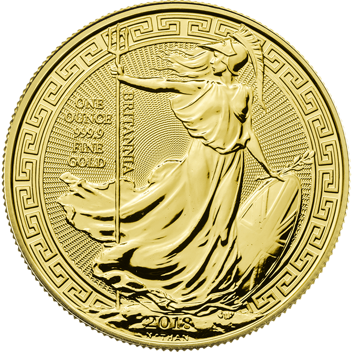 Britannia 2018 Oriental Border 1 Oz Gold Coin - Britannia Gold Coin 2016 (696x696), Png Download