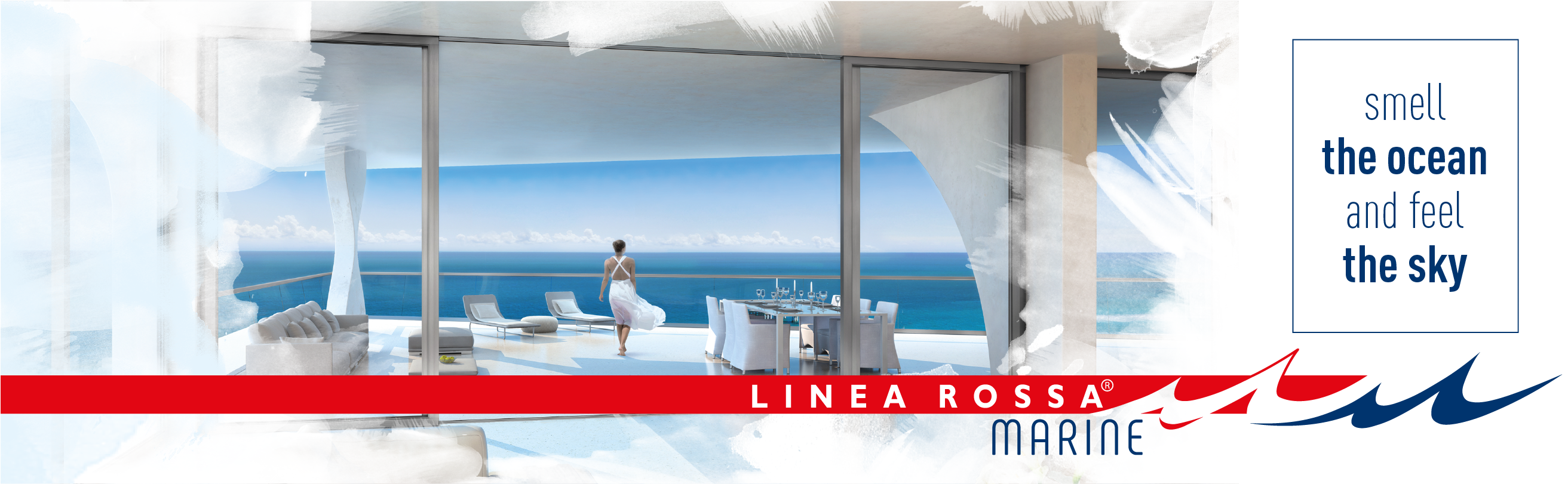 Mistral Towers By Linea Rossa - Vacation (2659x810), Png Download