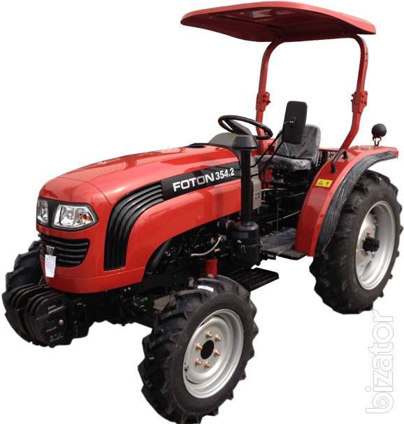 Foton 354 Tractor With Visor - Tractor (580x617), Png Download