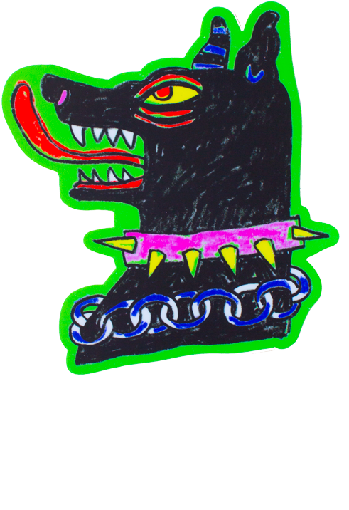 Beware Of Dog Sticker Beware Of Dog Sticker - Illustration (714x1000), Png Download
