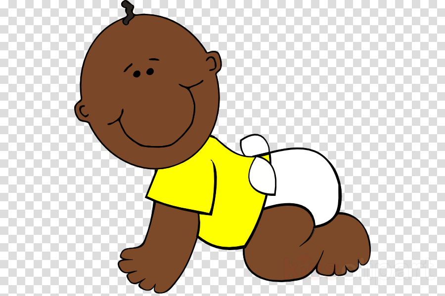 Baby Clip Art No Background Clipart Diaper Infant Clip - 1/4 Sheet - Baby - Edible Icing (900x600), Png Download