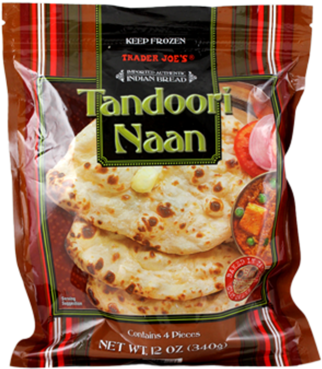 Plain Tandoori Naan - Trader Joe's Naan (690x800), Png Download
