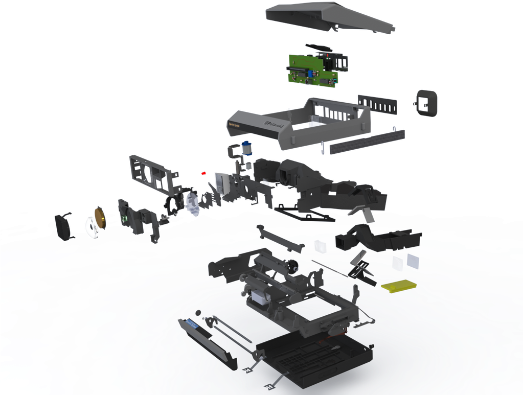 And Then Animated A Polaroid Camera - Instant Camera (1022x800), Png Download