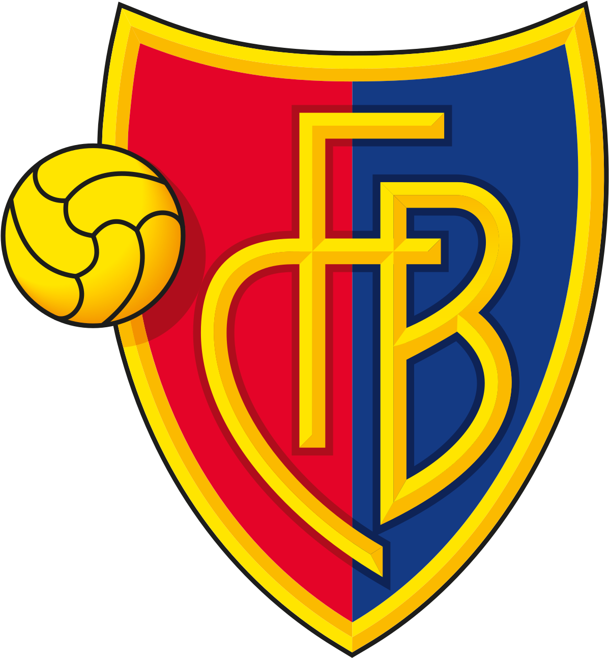 Fc Basel Logo Png (1200x1301), Png Download