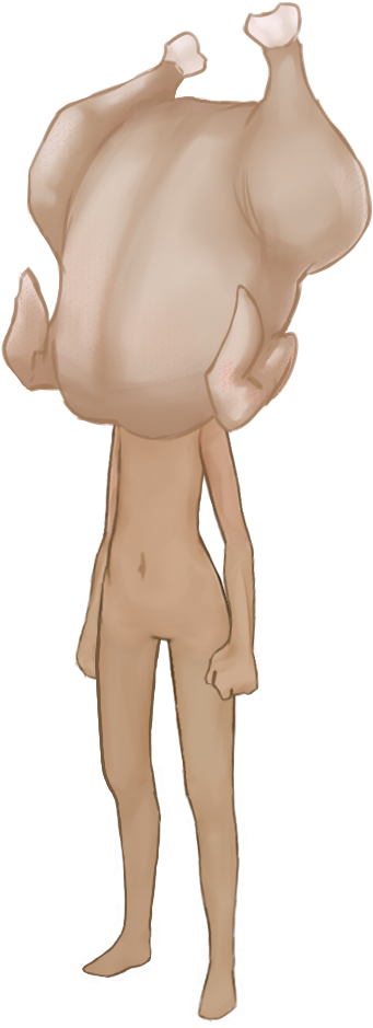 Poultry Head Turkey - Poultry Head (500x1000), Png Download