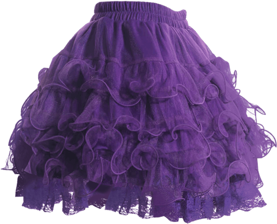 Gothic Short Ruffle Skirt - Skirt (555x555), Png Download