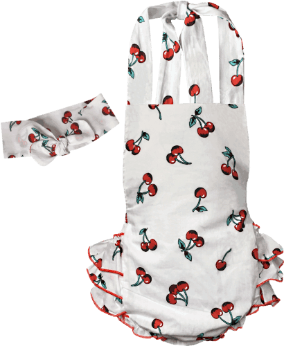 Vintage Inspired Ruffle Romper - Romper Suit (600x600), Png Download