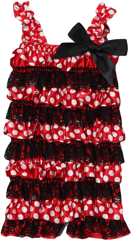 Mouse Satin Ruffle Romper - Christmas Decoration (1000x961), Png Download