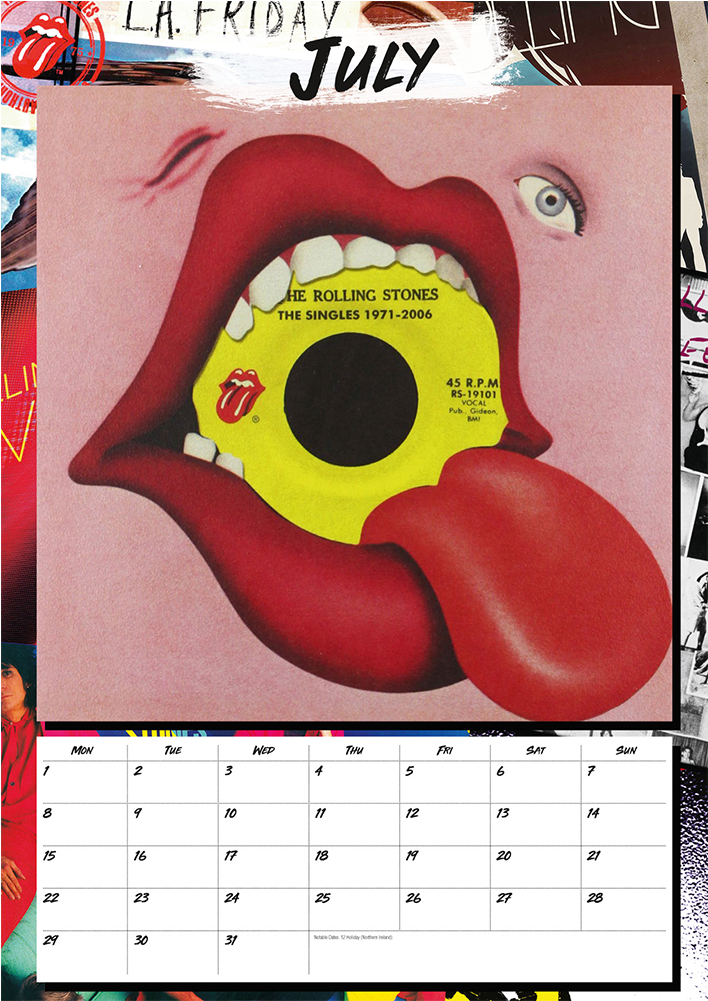 Double Tap To Zoom - Rolling Stones Singles 1971 2006 (1000x1000), Png Download