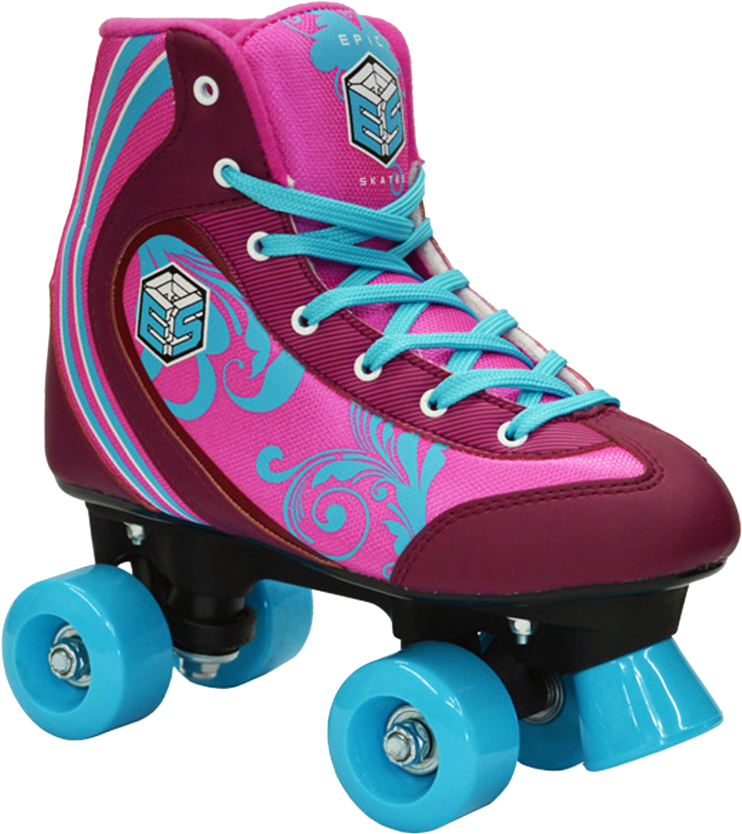 Epic Skates New! Epic Cotton Candy Quad Roller Skate (1600x1200), Png Download