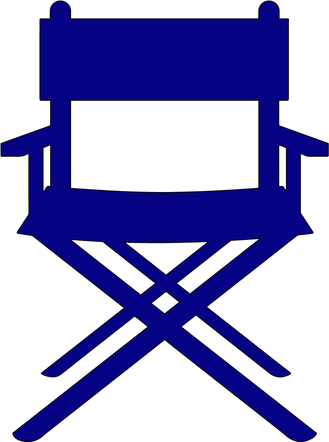 2019 Short Film Competition $25 - Director's Chair Vector Png (1650x1650), Png Download