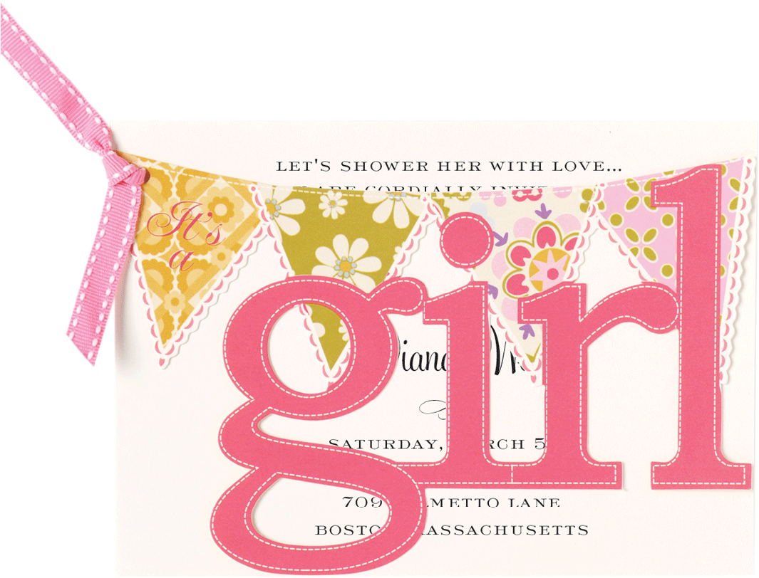 It's A Girl Banner Png Vector Freeuse Library - Library (1200x1200), Png Download