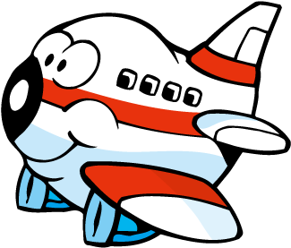 Banner Library Stock Airplane Cartoon Clipart - Airplane Cartoon Clipart (842x595), Png Download