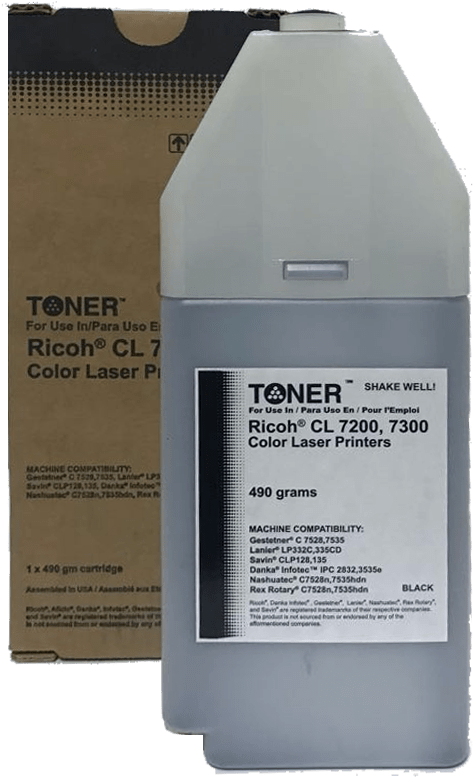 Ricoh Toner Cartridge Rhtcl7300bk - Bottle (862x862), Png Download