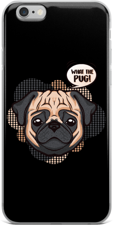 "what The Pug " Phone Case For Iphone - Poster (900x900), Png Download