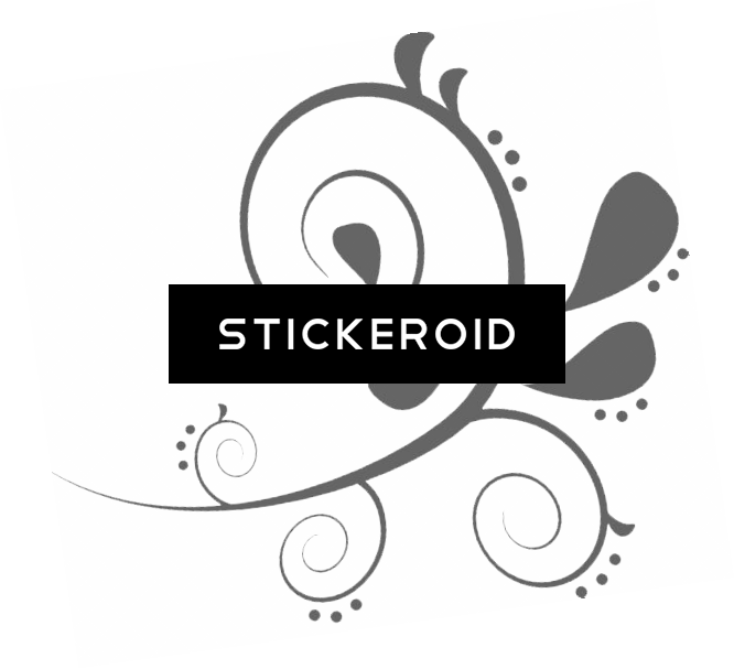 Body Art Tattoos - Black Swirls Transparent Background (666x607), Png Download