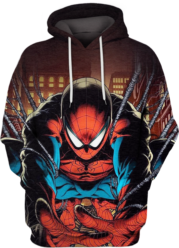 Spider Man The Avenger Movie Hoodie 3d - Spider-man Der Avenger (1045x1044), Png Download