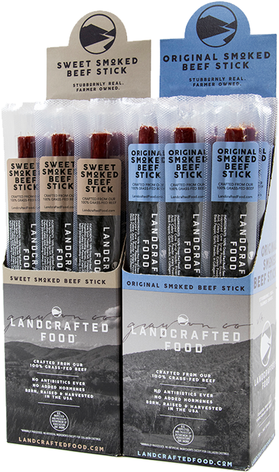 We've Got Locally Produced, 100% Grass-fed Beef Sticks - Landcrafted Food 100% Grass-fed Beef Sticks (461x703), Png Download