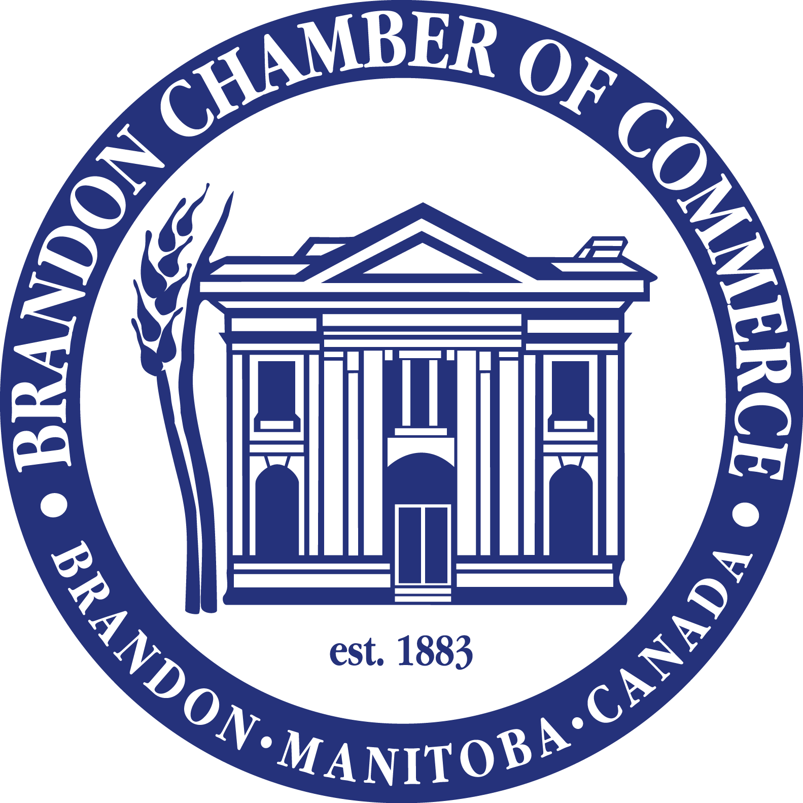 Brandon 2018- Blue Transparency - Brandon Chamber Of Commerce (1583x1583), Png Download